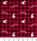 Sykel Enterprises-Washington State University Cotton Fabric-Washington State WSU Cougars Buffalo Plaid Cotton Quilting Fabric